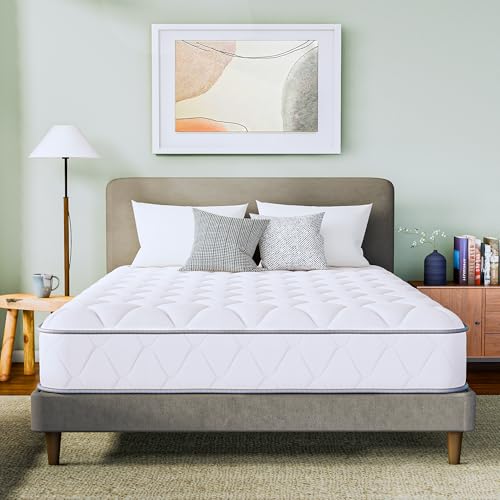 GAESTE Full Size Mattress in a Box, 8 Inch Hybrid Innerspring Mattress with Gel Comfort Memory Foam