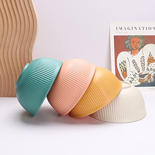 Wheat Straw Bowls Set 24 Oz,Unbreakable Large Cereal Bowls Set Of 6 Microwave And Dishwasher Safe Bpa Free And Reusable Lightweight Bowl For Rice Noodle Soup Snack Salad Fruit,Colored Cereal Bowls #TOP7