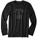 Life is good Men's Crusher Long Sleeve License To Grill T-Shirt (Night Black)