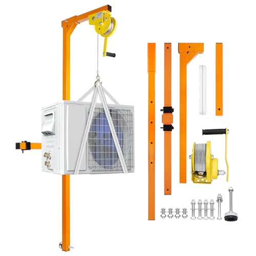 Grúa para elevación de aire acondicionado con cabrestante manual de 15 m para exteriores