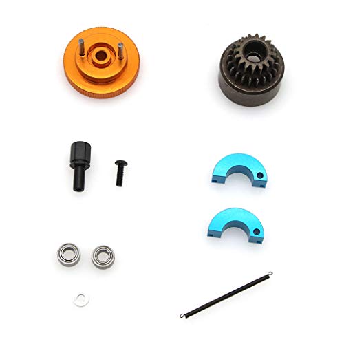 YU-NIYUT 1Set Flywheel Clutch Bell 16T 21T Shoes Spring Ball Bearings Nitro Engine Parts RC Vehicle Modification Fun for Adults and Kids