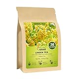 FullChea - Linden Tea, 36 Teabags, Linden Leaf and Flower - Natural Tilo Tea - Non-GMO - Caffeine-free - Support Respiratory & Boost Immune System