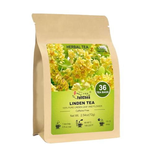 FullChea Linden Tea 36 Teabags Natural Caffeine-Free