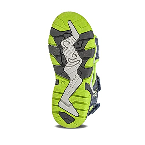 Sandales Lurchi Garçon Brian en cuir bleu pour enfant