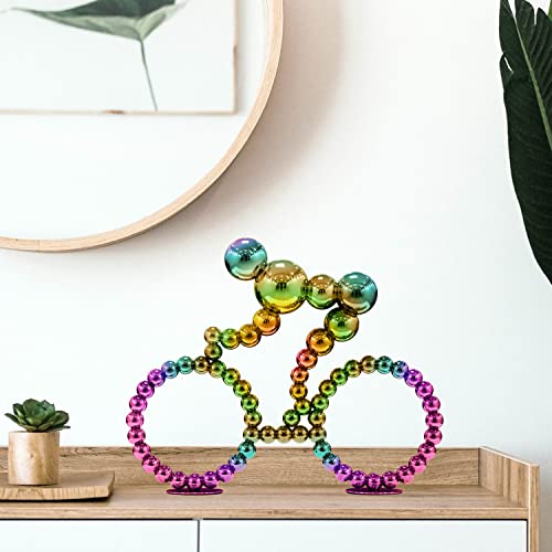 Loclikes Modern Decor, Cycling Statue, Entryway Table Decor,Console Table Decoration Pieces,Tv Stand Decor, Aesthetic Room Decorations, Bicycle Decor Gift For Cyclist (Multicolor) #TOP2