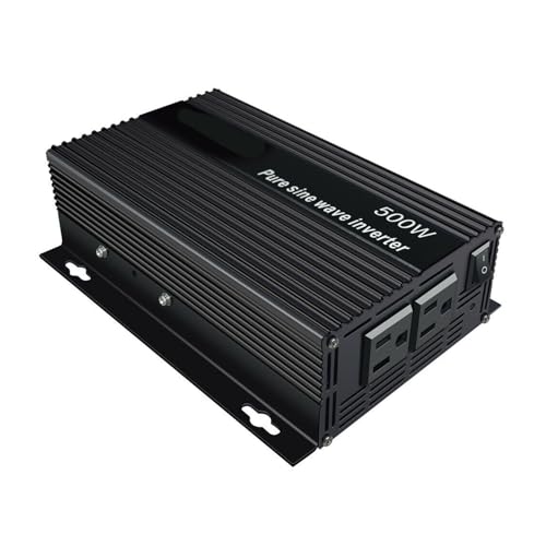 MELEDFCFK 500W Pure Sine Wave Solar Inverter Generator 12V/24V/36V/48V DC to 120V/220V/240V AC Power Bank Inverter Solar Panel Converter(48V,110V)