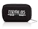 Essential Oil Carrying Case - Fits EIGHT 5ML Bottles - Young Living, Doterra, etc. (Black "Lavender Branches")