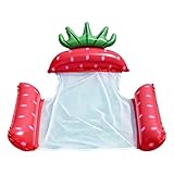 Aufblasbare Schwimminsel für Erwachsene | Faltbares PVC-Floß mit Frucht-Design | Aufblasbare Erwachsenen-Poolartikel - See, Fluss, Garten, Terrasse, Party, Sonnenbaden im Freien