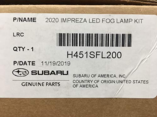 Subaru 2020-2023 Impreza Genuine OEM Fog Lights LAMP LIGHT Kit H451SFL200 Base Model