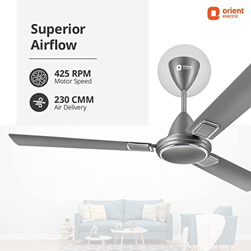 Image of Orient Electric 1200 mm Falcon 425 Deco Ceiling Fan (Day Tone Grey)