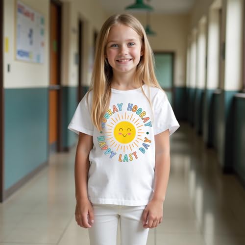 Last Day of School Shirt Kids Girls Sunshine End of School T-Shirt Students Graduation Gifts Summer Tee Tops4