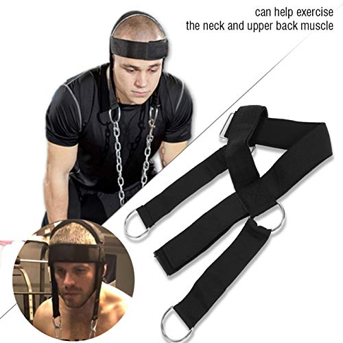 Portable Black Endurance Head Weight Lifting Belt, Nylon Head Neck Strap, For Exercise Gym Workout Equipment Head Training Belt Strength Training #TOP1