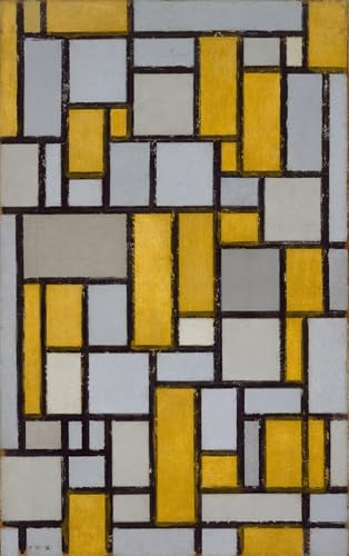 Composition Piet Mondrian poster 60x90cm vintage et impressions d'art mural