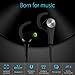 Soundpeat Bluetooth Headphones Magnetic Wireless Earbuds Sport in-Ear Sweatproof Earphones with Mic (Bluetooth 4.1, aptx, 6 Hours Play Time, Secure Fit Design) Q12 - Black