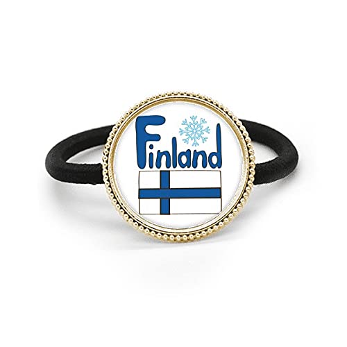 Tocado de goma de Finlandia con metal plateado para peinados diarios