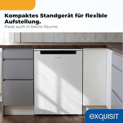 Bild 2 - Exquisit Gefrierschrank, 4-Sterne-Gefrieren, Energieklasse C, 87 Liter, Gefrierschrank klein, kompakt, Tiefkühlschrank, 55 cm breit, GS581-040C weiss