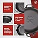 Victoria 13-Inch Cast Iron Skillet, Pre-Seasoned Cast Iron Frying Pan with Loop Handle, Made in Colombia