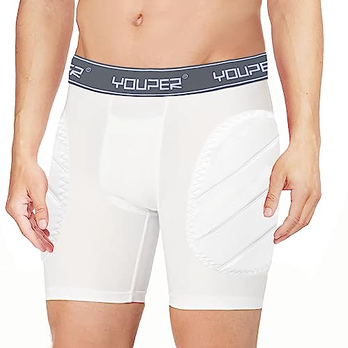 image for Youper Boys Youth Padded Sliding Shorts with Soft Protective Athletic 