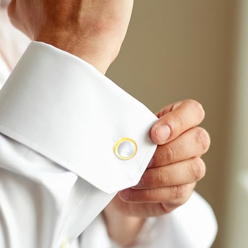 Mens Cufflinks and Tuxedo Shirt Studs Set with Gift Box Cuff Links Tuxedo Studs Business Wedding Groomsman Gifts3