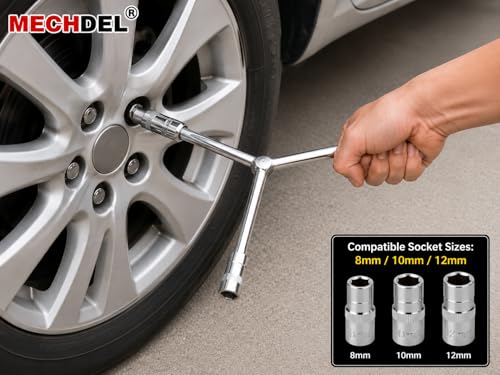 Image of mechdel Y-8,10,12MM | Spanner Set | Socket Set | Wrench Set | Hand Tools | Bike Tool Kit Set | Goti Pana Box End Set | Socket Wrench Kit | (Y-Tools Socket Adaptors)