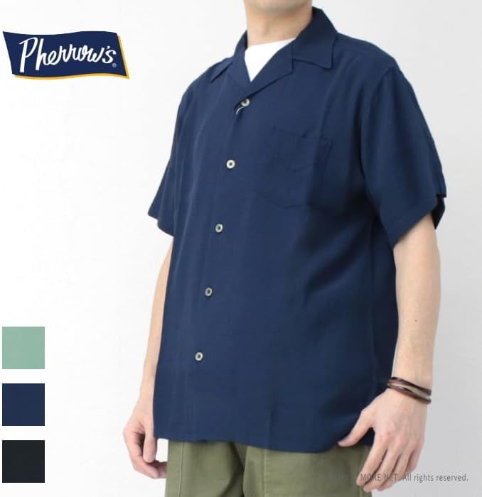 Amazon.co.jp: [フェローズ] オープンカラーシャツ 25S-PIS2 メンズ