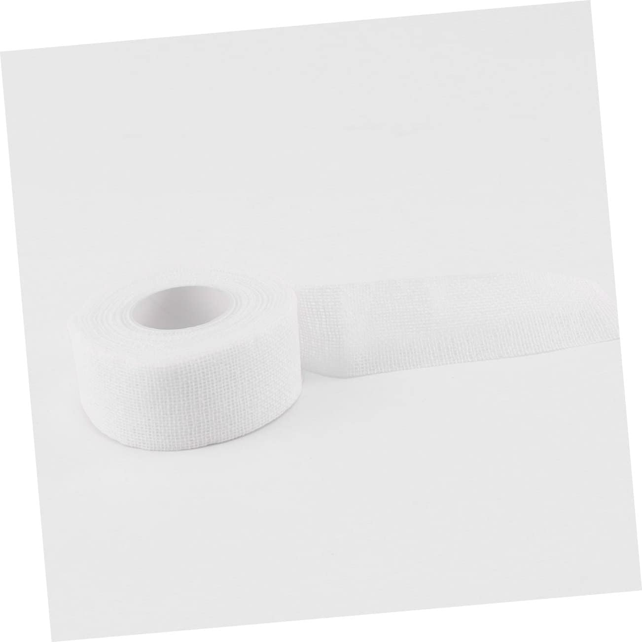 5PCS White Cotton Elastic Self-Adhesive Bandages Sports Tape for Men Women Breathable Protective Wraps for Athletic Support and First Aid