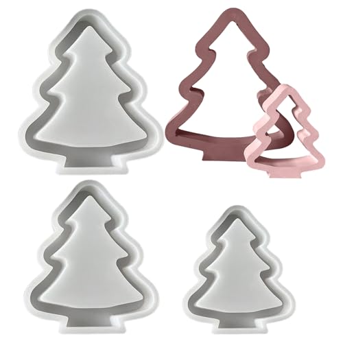 Moule à bougie sapin Noël en silicone pour éviter les cassures