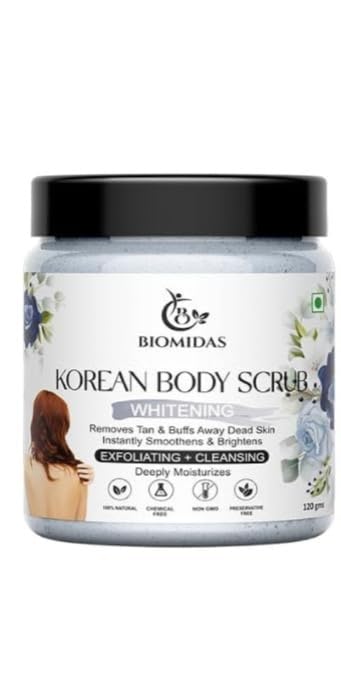 Korean Body Scrub | For Tan Removal & Soft-Smooth Skin | De-Tan Bathing Scrub with Centella Water & Aloe Vera, Removes Dirt & Dead Skin- 120gm-picture-32