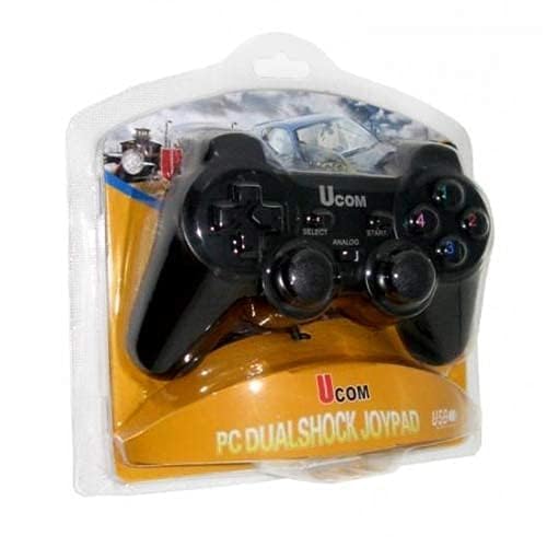 Image of USB Joystick, UCOM USB PC Dual Shock Controller, Wired Gaming Gamepad, Black [video game]