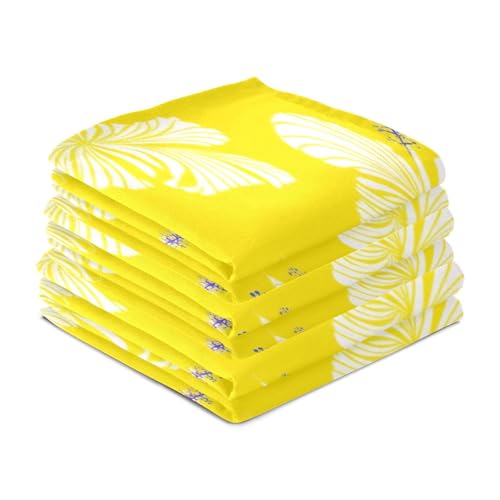 Paños de cocina de hibisco blanco GAIREG de 28x18 pulgadas para decorar y secar 5