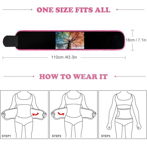 Faja Cinturilla Estampada Colorida Tree para Entrenamiento miniatura 2