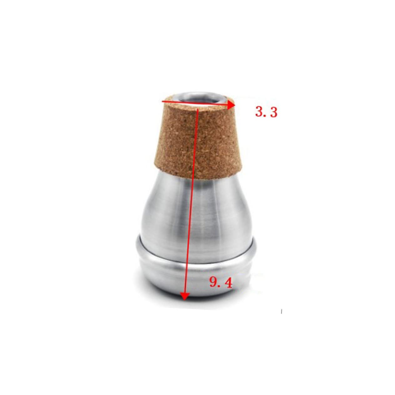 UPKOCH Sordina per Tromba in Alluminio Portatile Qualità del Suono Migliorata, Accessorio Musicale per Jazz e Performance Musicali