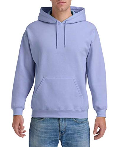 Hooded Pullover Sweat Shirt Heavy Blend 50 50 7.75 oz. by Gildan (Style# 18500) (X-Large, Violet)