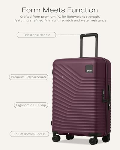 Image of Coolife Luggage, Lightweight PC Hardside Suitcase, Checked-Large 28-Inch | Dual Spinner Wheels, TSA-Approved Lock, Upgraded PC Hardshell, Large-Capacity Checked Luggage, Durable Travel Suitcase