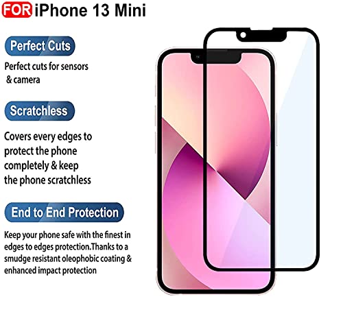 Image of DD SON (Black 11D Tempered Glass for Samsung, Redmi etc (Q-iPhone 13 Mini)