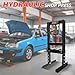 Hydraulic Shop Press,6 Ton H-Frame Garage Floor Adjustable Shop Bearing Press with Stamping Plates to Bend, Straighten, Or Press Parts, Install Bearings & U-Joints