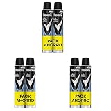 Rexona Desodorante Aerosol Antitranspirante para hombre Cobalt Dry Pack Ahorro 2x 200ml, El embalaje puede variar (Paquete de 3)