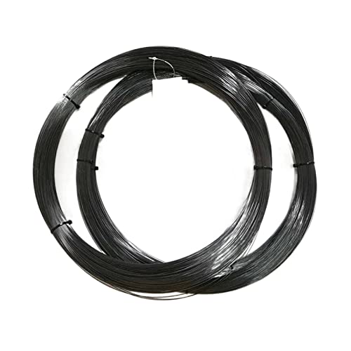QUYEFA Super Elastic Nickel Titanium Nitinol Alloy Memory Wire 0.6mm Purple Blue Yellow Memory Shrimp Fishing Balance Color Magic Wire(Black D0.6mm,2m)