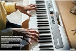 Casio Casiotone CT-S200 – 61-Key Portable Keyboard for Beginners | 400 Tones, 77 Rhythms, LCD Display, Dance Music Mode, USB-MIDI, Stereo Speakers | Includes Power Supply & Music Rest | White