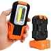 TORCHSTAR Portable LED Work Light, Multi-use COB Flashlight, Magnetic Base & Hanging Hook, Battery-Operated 5000K Daylight, 120° Beam Angle Flood Light, for Car Repairing and Emergency, Pack of 1