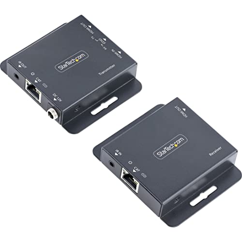 Image of HDMI Extender over CAT6 /CAT5, 4K 30Hz /130ft PoC HDMI over Ethernet Extender, HDMI Transmitter and Receiver kit, IR Extension | Transmitter & Receiver included, 4K 30Hz to 130ft /40m, 7.1ch audio, 4:4:4 chroma, HDCP 1.4, Power over cable, Cascadable