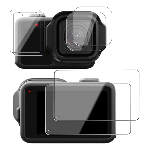 NOUKAJU �X�N���[���v���e�N�^�[ GoPro Mission 1 PRO/Mission 1�p HD�����K���X �d�x9h ���h�~ �w��h�~ GoPro Mission 1 PRO�p �����K���X�t�B�����K�[�h [2���p�b�N]