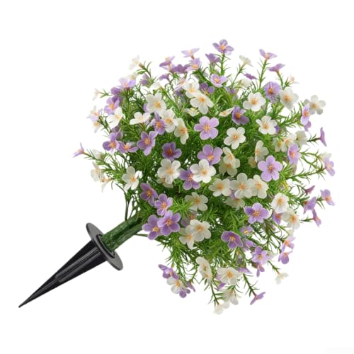 ComfyHarbor Buis topiaire en forme de boule avec pic – Plantes artificielles à feuilles persistantes pour extérieur et intérieur – Fleurs artificielles aux couleurs vives pour jardinière – 60 x 40 cm – vue 4