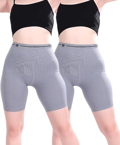 Image of Under Skirt Shorts for Women & Girls Under Dress Shorts High Waist Stretchable Skin Fit Shorties Tights for Women & Girls Cycling Shorts for Women Shorts Biker Bicycle Shorts