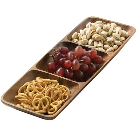 Premier Housewares Acacia Wood Serving Dish Cover