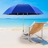 ConBlom 2 PACK Chair Umbrella with Universal Clamp, 360 ° Adjustable UPF50+ Umbrella for Stroller, Patio Chair, Wheelchair, Camping Chair, Golf Carts (Blue) - Image 8
