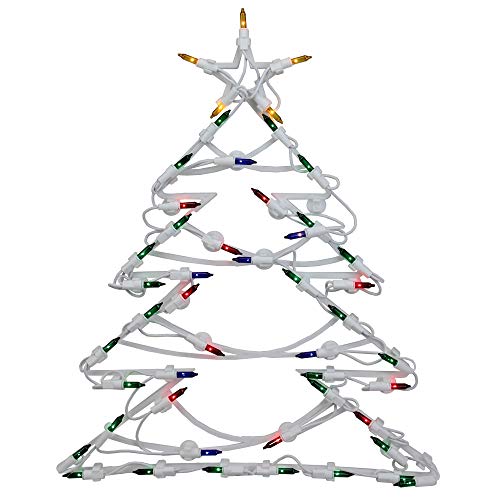 Northlight 15.5" Led Lighted Christmas Tree Window Silhouette Decoration #TOP2