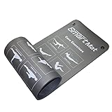 Prism Fitness Extra Thick Smart Self Guided Exercise Mat with 14 Core and 14 Stretching Exercises