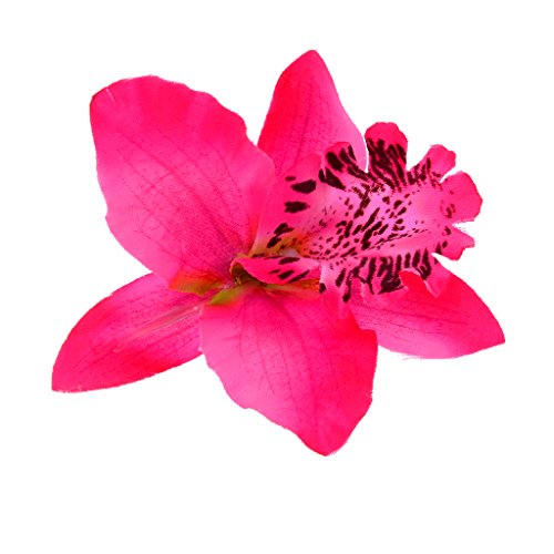 Preisvergleich Produktbild IPOTCH Damen Haarblume Haarblüte Haarclip Haarspange Haarschmuck - Rose