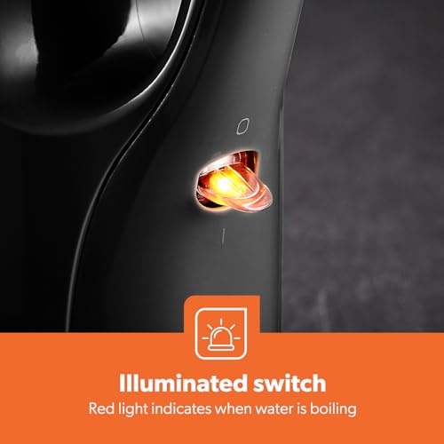 Geepas Electric Kettle, 2200W | Boil Dry Protection & Auto Shut Off | 1.7L Cordless Fast Boil Jug Kettle for Hot Water Tea or Coffee | Swivel Base with Manual Lid Open | 2 Year Warranty - Image 6